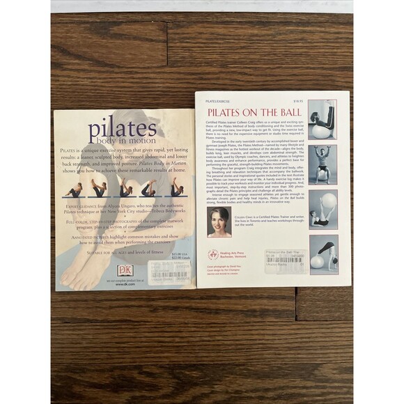Lot of 2 Pilates Exercise Soft Cover Books Work Out Fitness - Picture 4 of 4